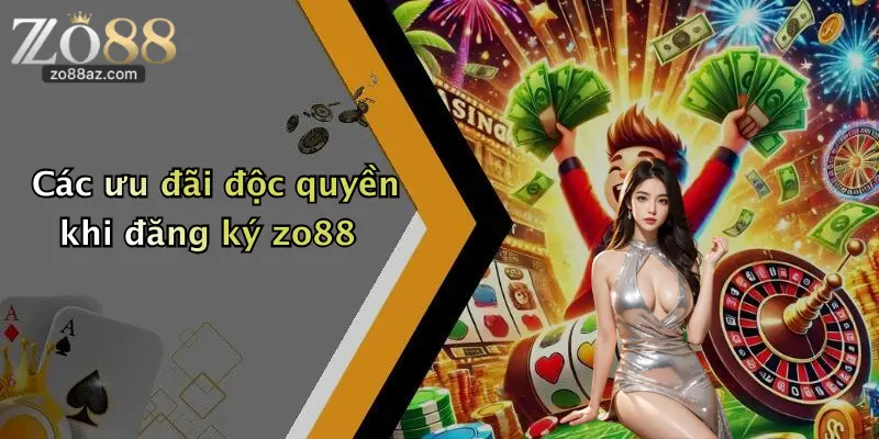 Các ưu đãi độc quyền khi đăng ký zo88