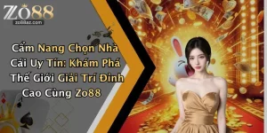 Cẩm Nang Chọn Nhà Cái Uy Tín: Khám Phá Thế Giới Giải Trí Đỉnh Cao Cùng Zo88