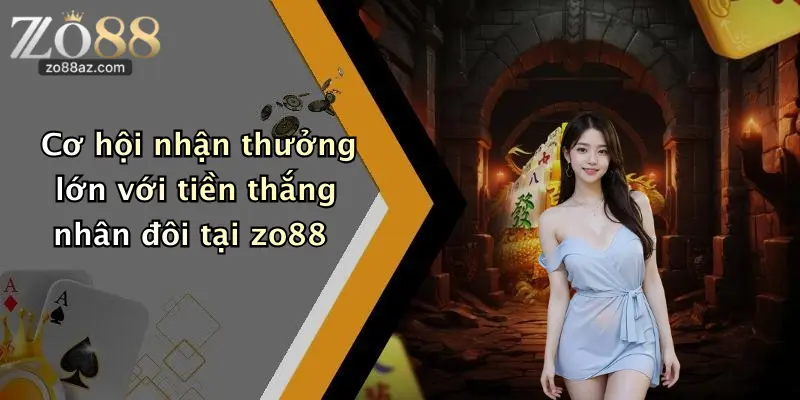 Cơ hội nhận thưởng lớn với tiền thắng nhân đôi tại zo88