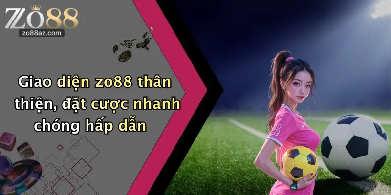 Giao diện zo88 thân thiện, đặt cược nhanh chóng hấp dẫn