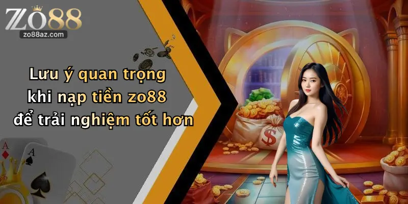 Lưu ý quan trọng khi nạp tiền zo88 để trải nghiệm tốt hơn