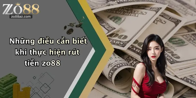 Những điều cần biết khi thực hiện rút tiền zo88